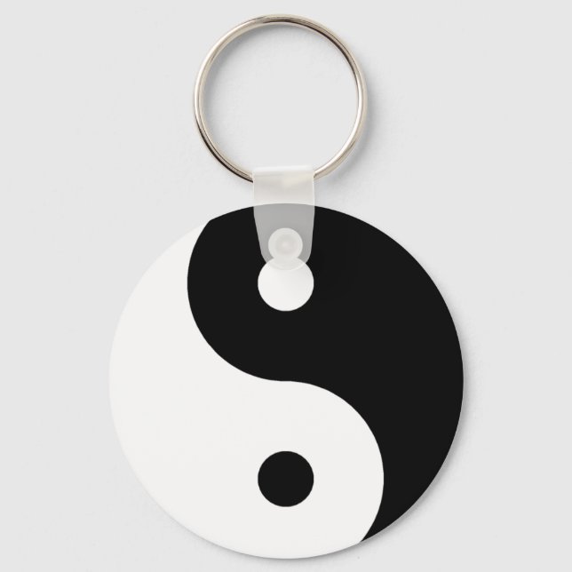 Ying Yang Symbol Keychain (Front)
