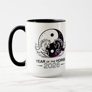 Ying & Yang Year of the Horse 2026 Mug