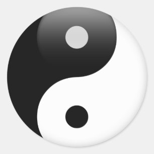 Ying Yang - Yin and Yang Taoism Classic Round Sticker