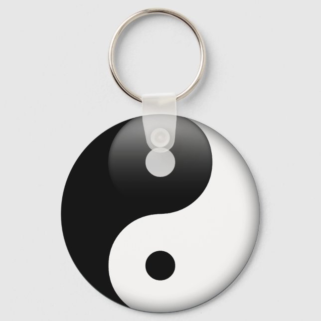 Ying Yang - Yin and Yang Taoism Keychain (Front)