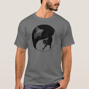 yinyang block colour lineart T-Shirt