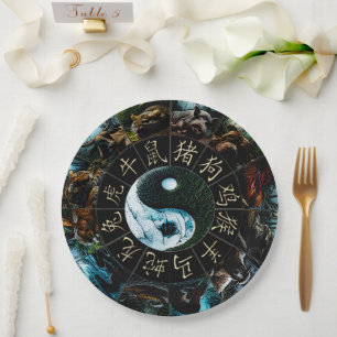 YinYang Paper Plate