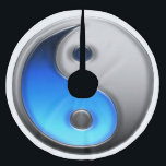 Yinyang Treeskirt Brushed Polyester Tree Skirt<br><div class="desc">Blue and silver yinyang. yinyang is a symbol of balance.</div>