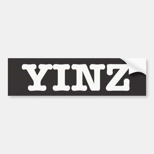 Yinz - bumper sticker (Front)