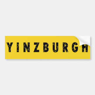 Yinzburgh Bumper Sticker