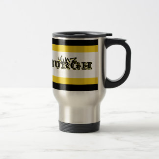 Yinzburgh, City of Steel, Stainless Steel Coffee Travel Mug