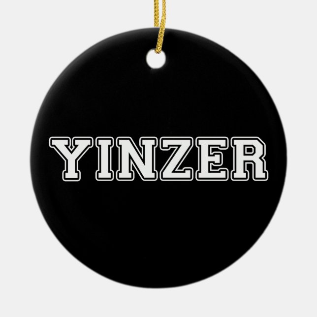 Yinzer Ceramic Ornament (Front)