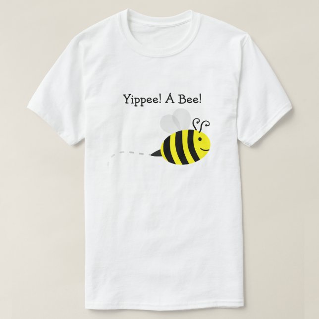 "Yippee! A Bee!" Bee Awareness Men's T-Shirt (Design Front)
