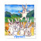 Yippee!!! - Cute Cartoon Bunnies Poster Print