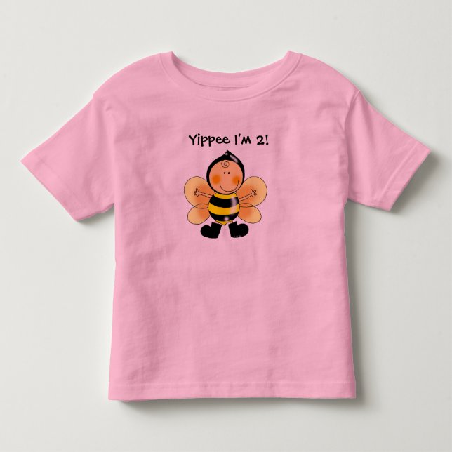 Yippee I'm 2! Toddler T-shirt (Front)