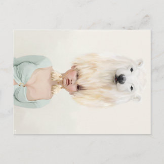 yips beargirl postcard