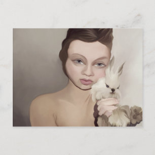 yips rabbit postcard