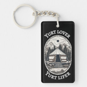 Yirt Lover Yurt Lifer Funny Yurt Tent  Keychain