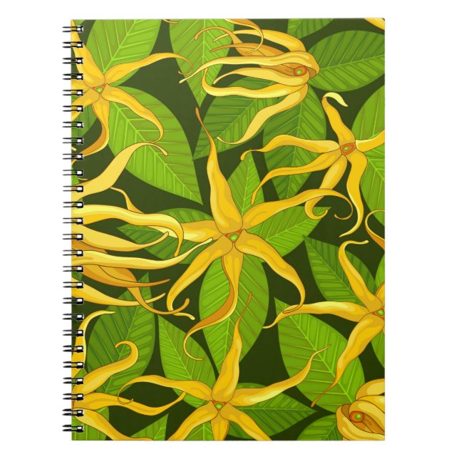 Ylang Ylang Exotic Scented Flowers Notebook (Front)