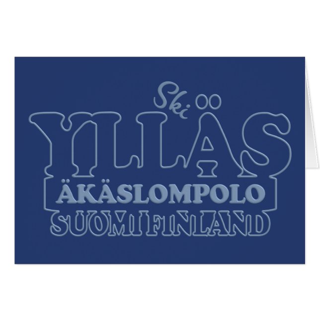 YLLÄS FINLAND greeting card (Front Horizontal)