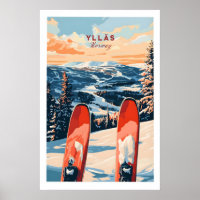 Ylläs Norway Ski Poster 1