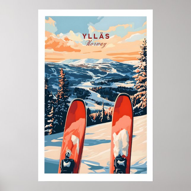 Ylläs Norway Ski Poster 1 (Front)