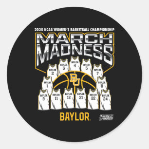 Ylor March Madness 2025 Women's Sketll Nil  Classic Round Sticker