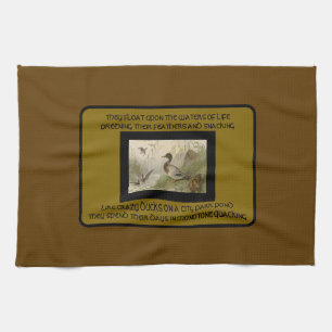 YNOTME Monotone Quacking3 Kitchen Towel
