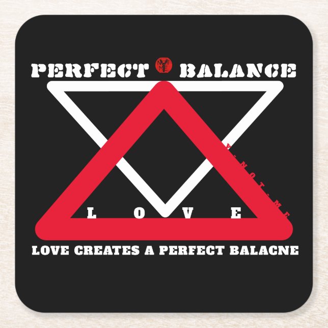 YNOTME PERFECT BALANCE 4b3 Paper Coaster (Front)