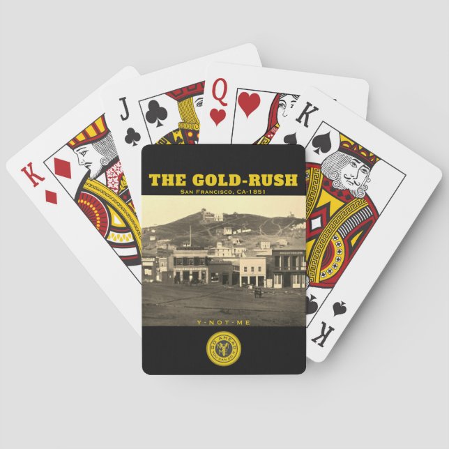 YNOTME THE GOLD-RUSH 3 PLAYING CARDS (Back)