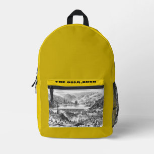 YNOTME THE GOLD-RUSH 3 PRINTED BACKPACK