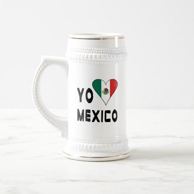 Yo Amo Mexico Beer Stein (Left)