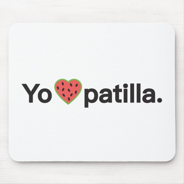 Yo Amo Patilla Mouse Pad (Front)