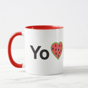 Yo Amo Patilla Mug à café bicolore
