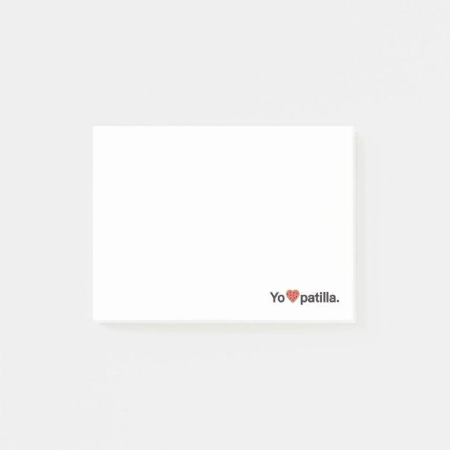 Yo Amo Patilla Notes (Front)