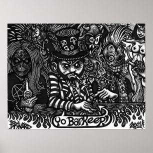 "Yo Barkeep !" Affiche