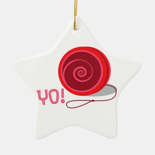 Yo! Ceramic Ornament (Front)