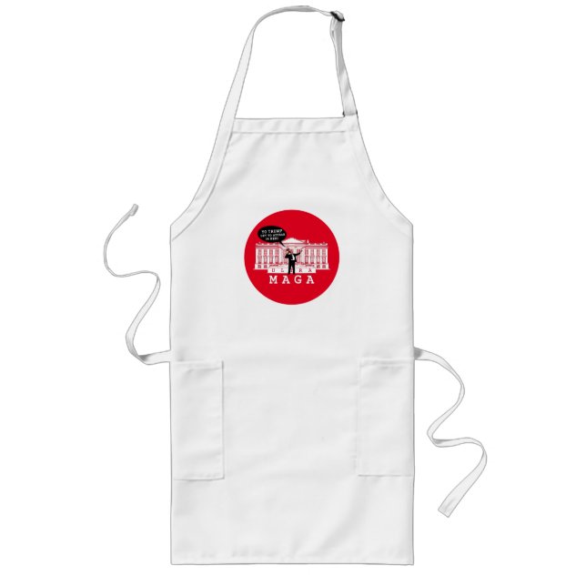  YO Come Back Trump 2024 | Whitehouse ULTRA MAGA Long Apron (Front)