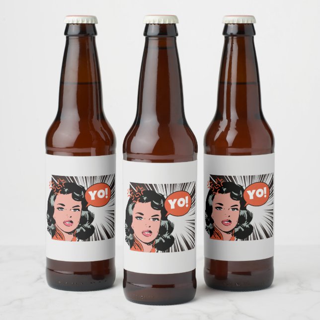 Yo! Funny Beer Bottle Label (Bottles)