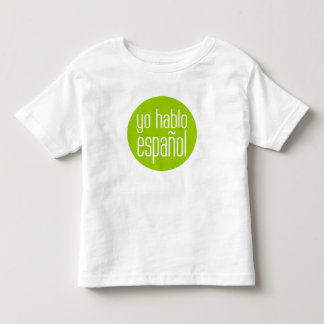 yo hablo español toddler t-shirt