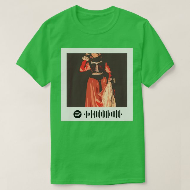 Yo Ho A Pirates Life for Me Spotify QR Code 2 T-Shirt (Design Front)