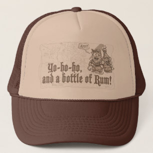 Yo Ho Ho Bottle of Pirate Rum Trucker Hat