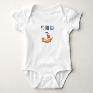 Yo Ho Ho Pirate Ship Baby Bodysuit