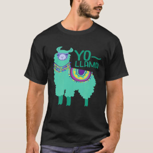 Yo Llama classic Llama design for women who love l T-Shirt