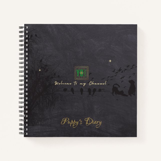 YO LUSH logo fan Pet Channell Name Notebook (Front)