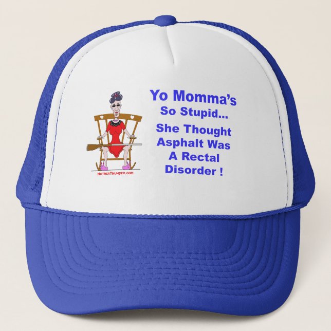 Yo Momma 10 Trucker Hat (Front)