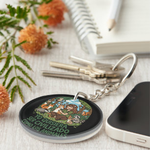 Yo quisiera ser civilizado 2 keychain