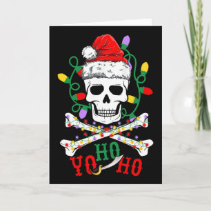 Yo S Ho Pirate Boat Cruise Xmas Skull Crossbones C Card