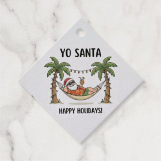 Yo Santa Funny Summer Christmas Happy Holidays Favour Tags
