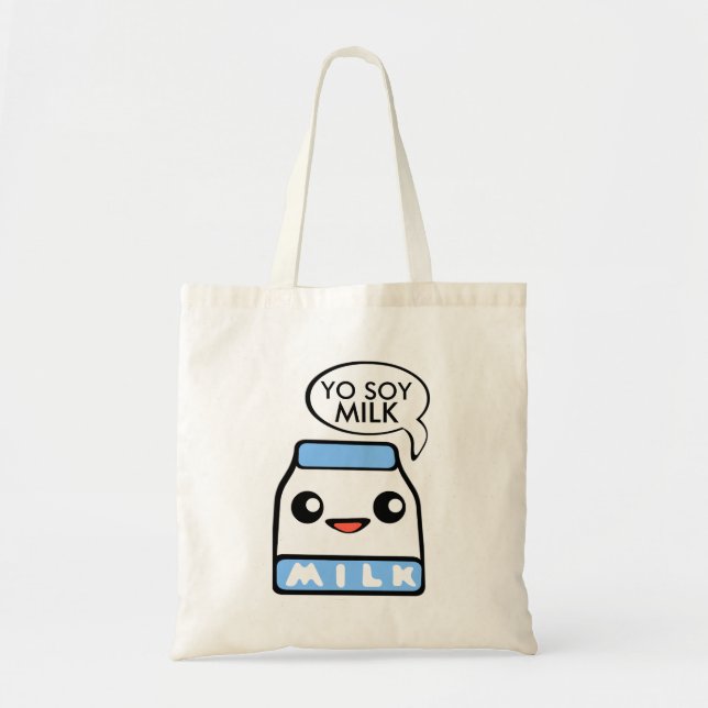 Yo Soy Milk Kawaii Tote Bag (Front)