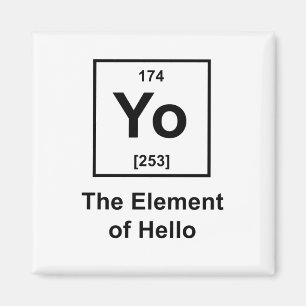 Yo! The Element of Hello Magnet
