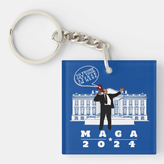 YO TRUMP SECRET SERVICE KEYCHAIN (Front)