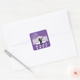YO TRUMP SECRET SERVICE MAN SQUARE STICKER