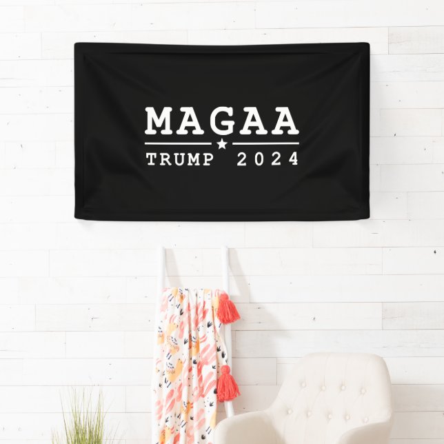  YO TRUMP - WHITEHOUSE MAGA Again Banner (Insitu)
