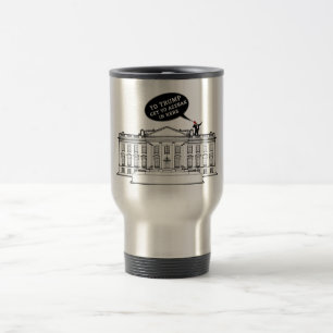 YO TRUMP - WHITEHOUSE STAINLESS STEEL WATER BOTTL TRAVEL MUG
